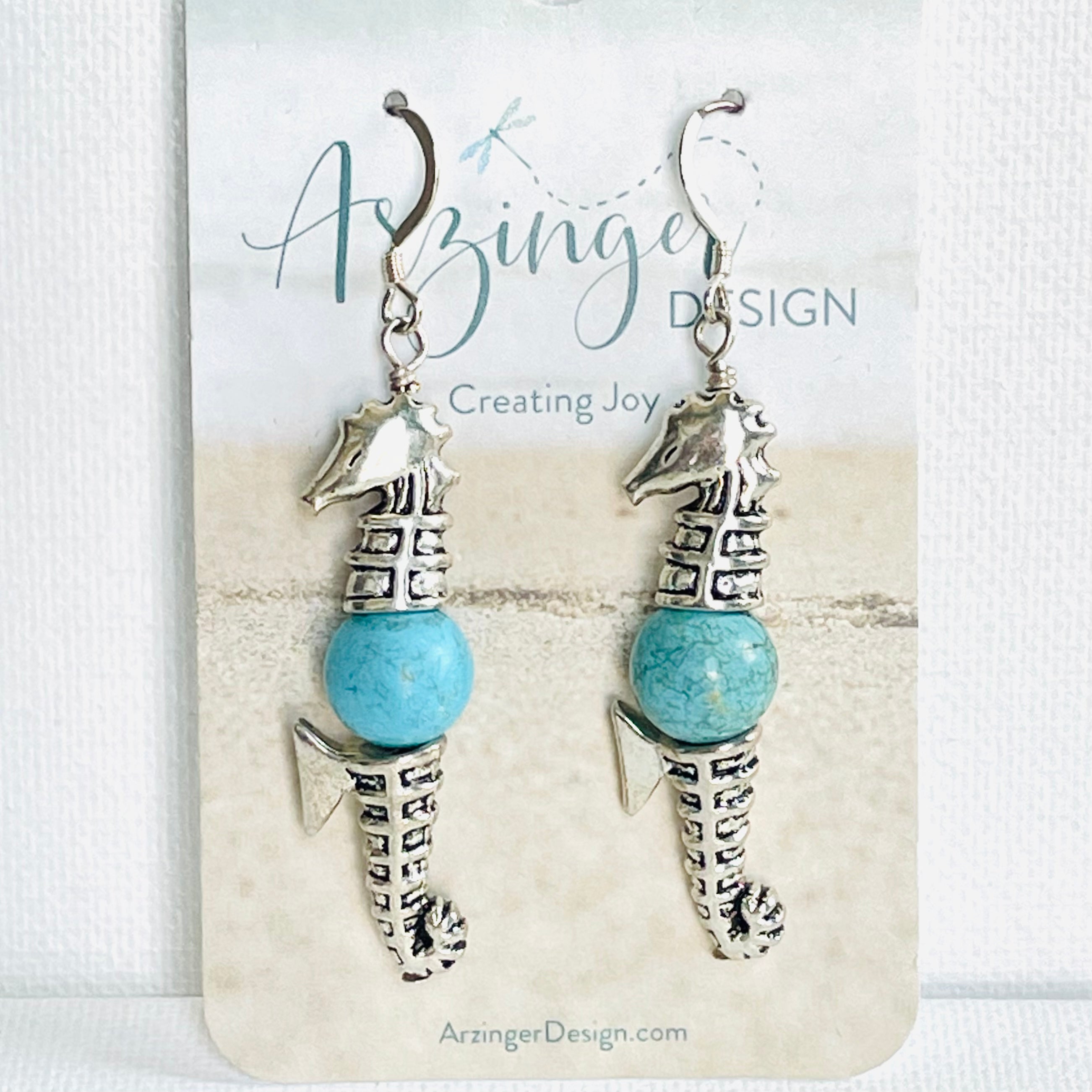 Come Swim With Me Seahorse Earrings