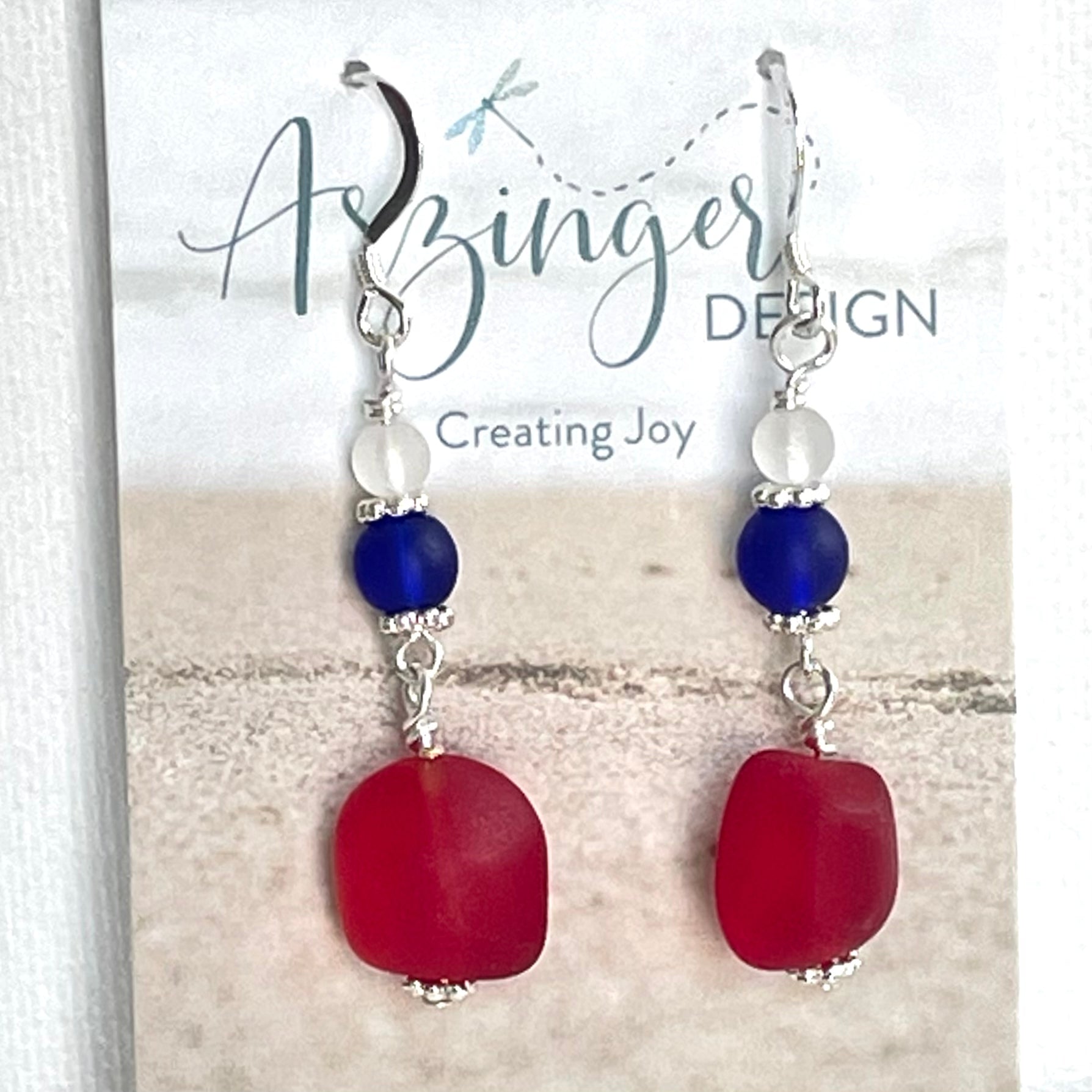 Cruise With Me Sea Glass Earrings