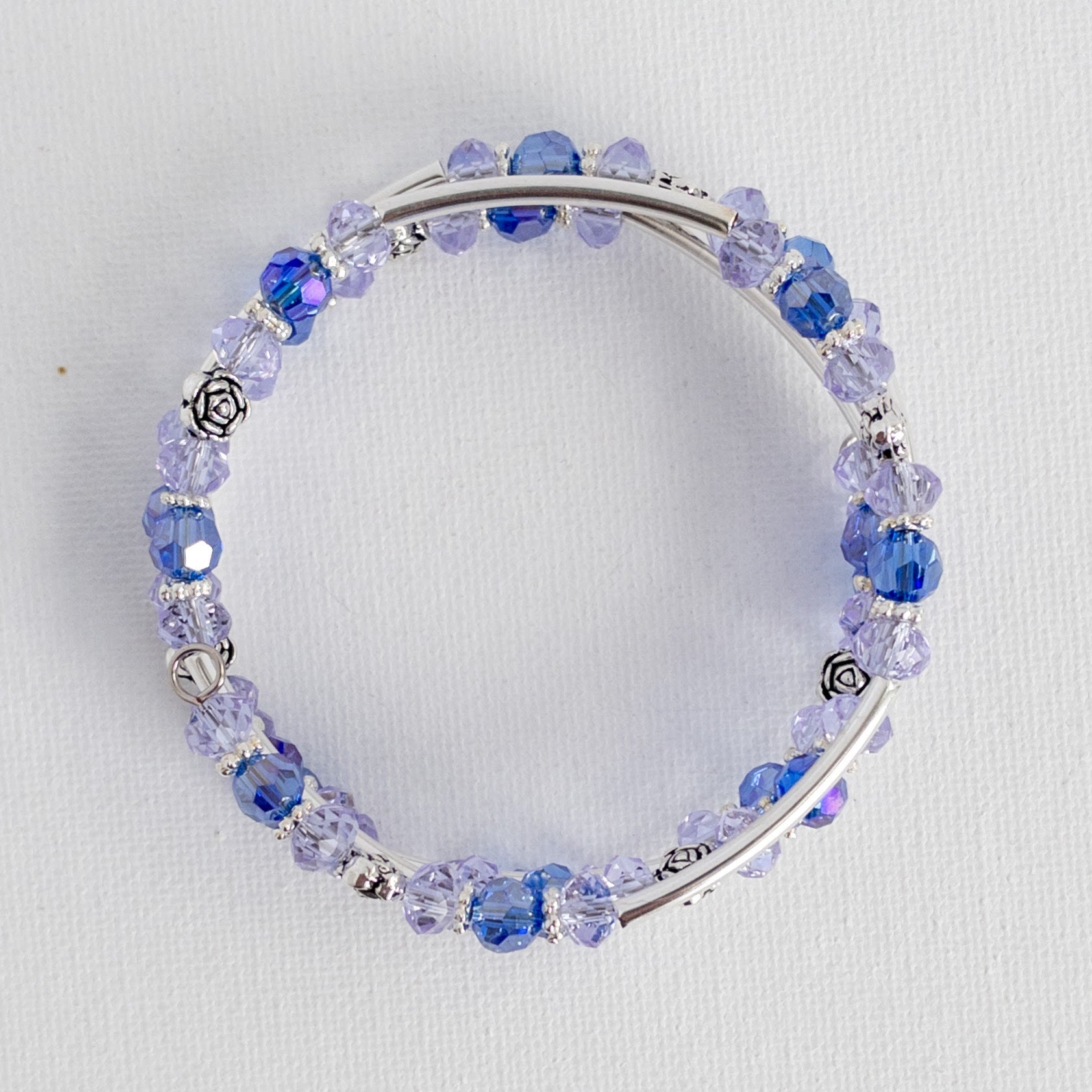 Frozen Memory Wire Wrap Bracelet