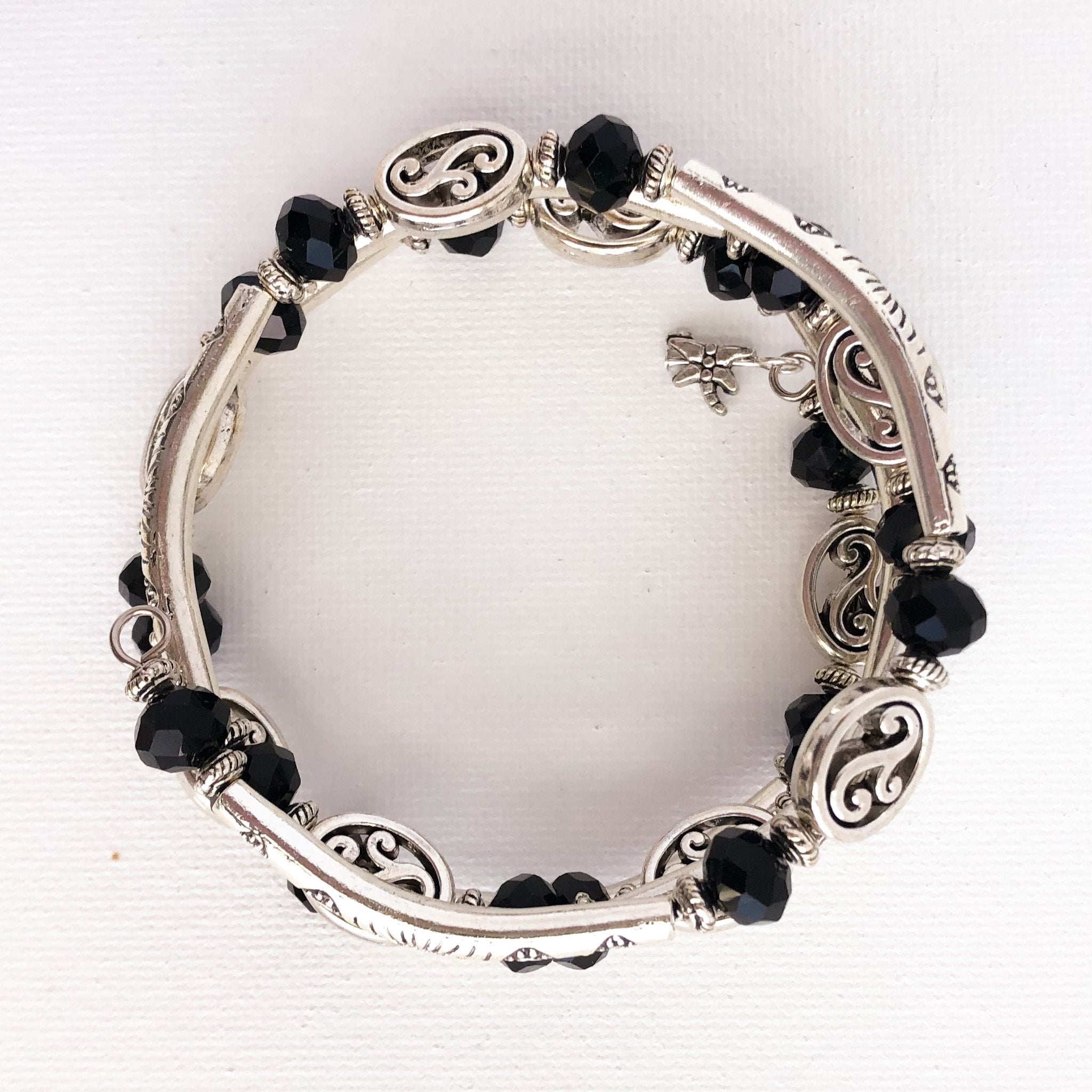 Brighten Your Night Memory Wire Wrap Bracelet