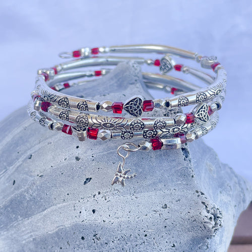 Ruby Love Wrap Bracelet