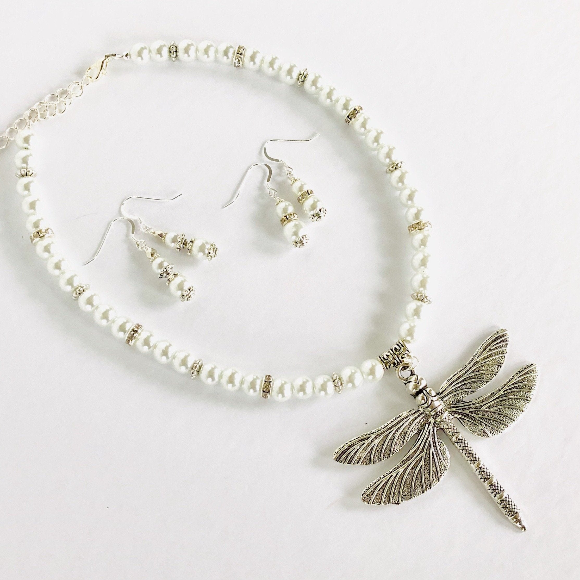 Pearl and Rhinestone Earrings