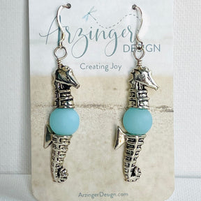 Come Swim With Me Seahorse Earrings