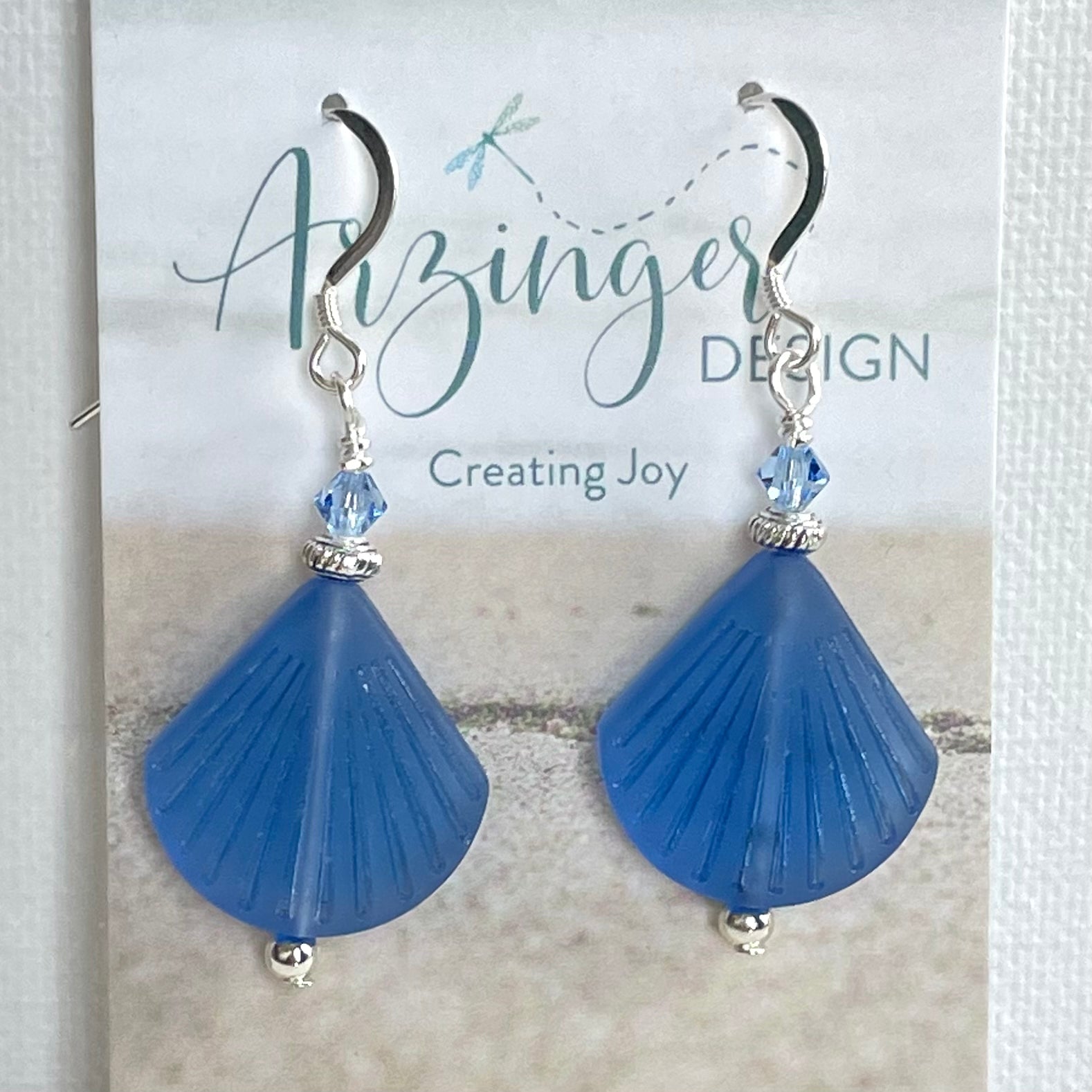 She Sells Sea Shells Sea Glass Earrings