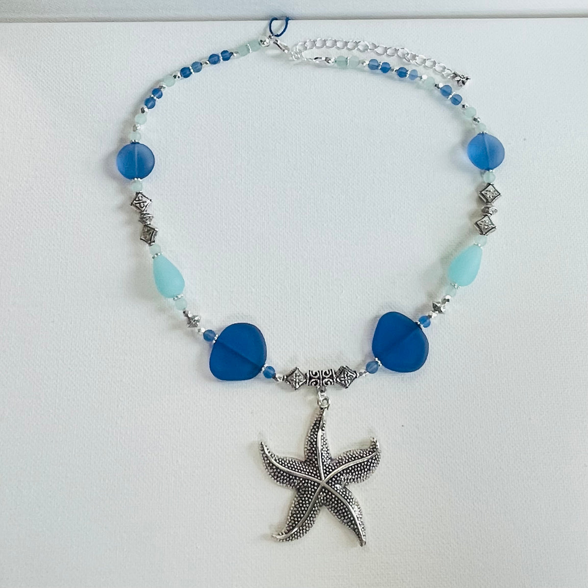 Wish Upon A Starfish Sea Glass Necklace