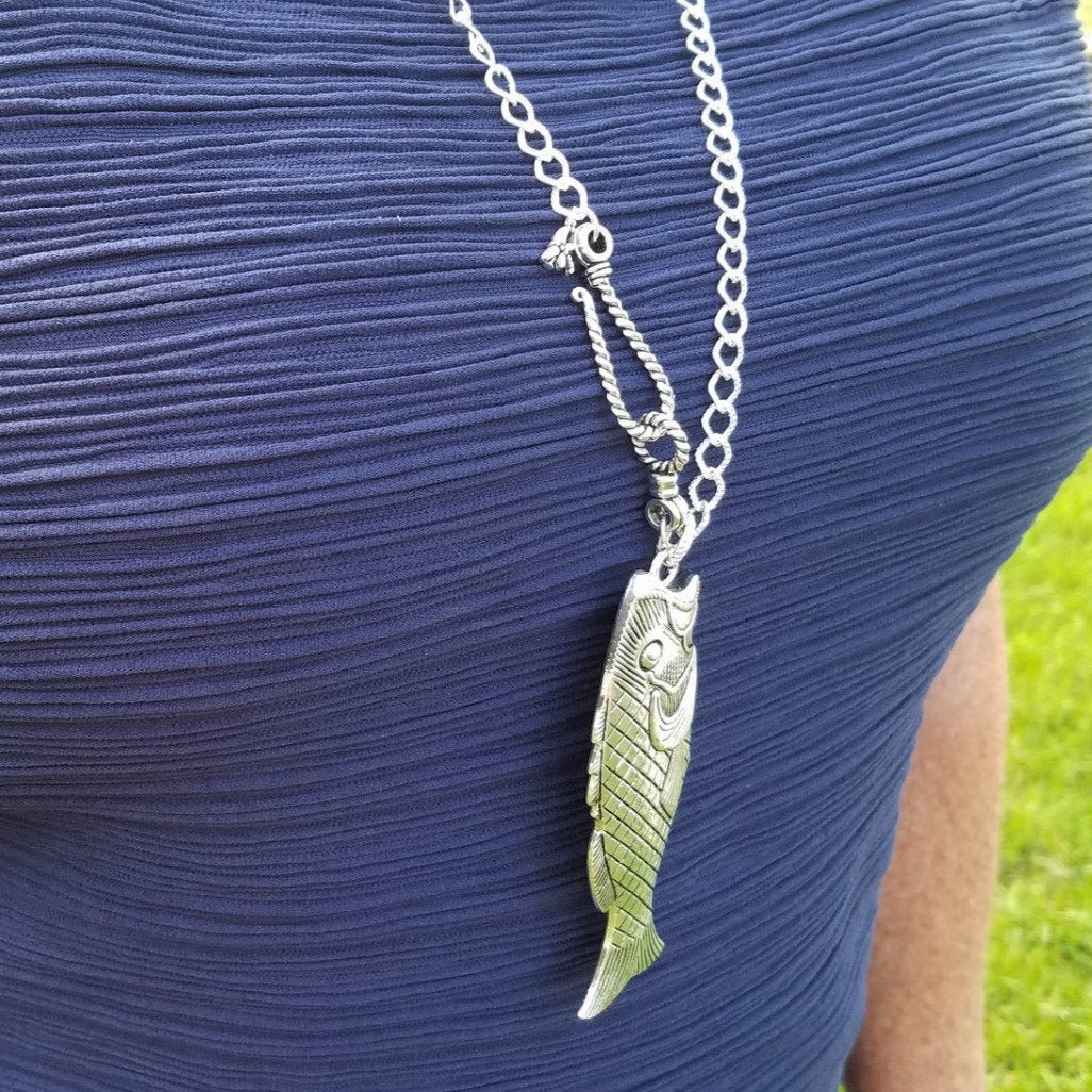 Hooked Fish Necklace