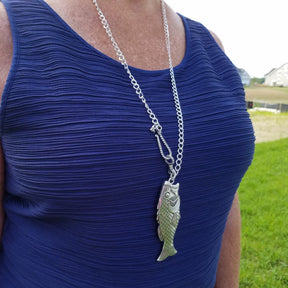 Hooked Fish Necklace