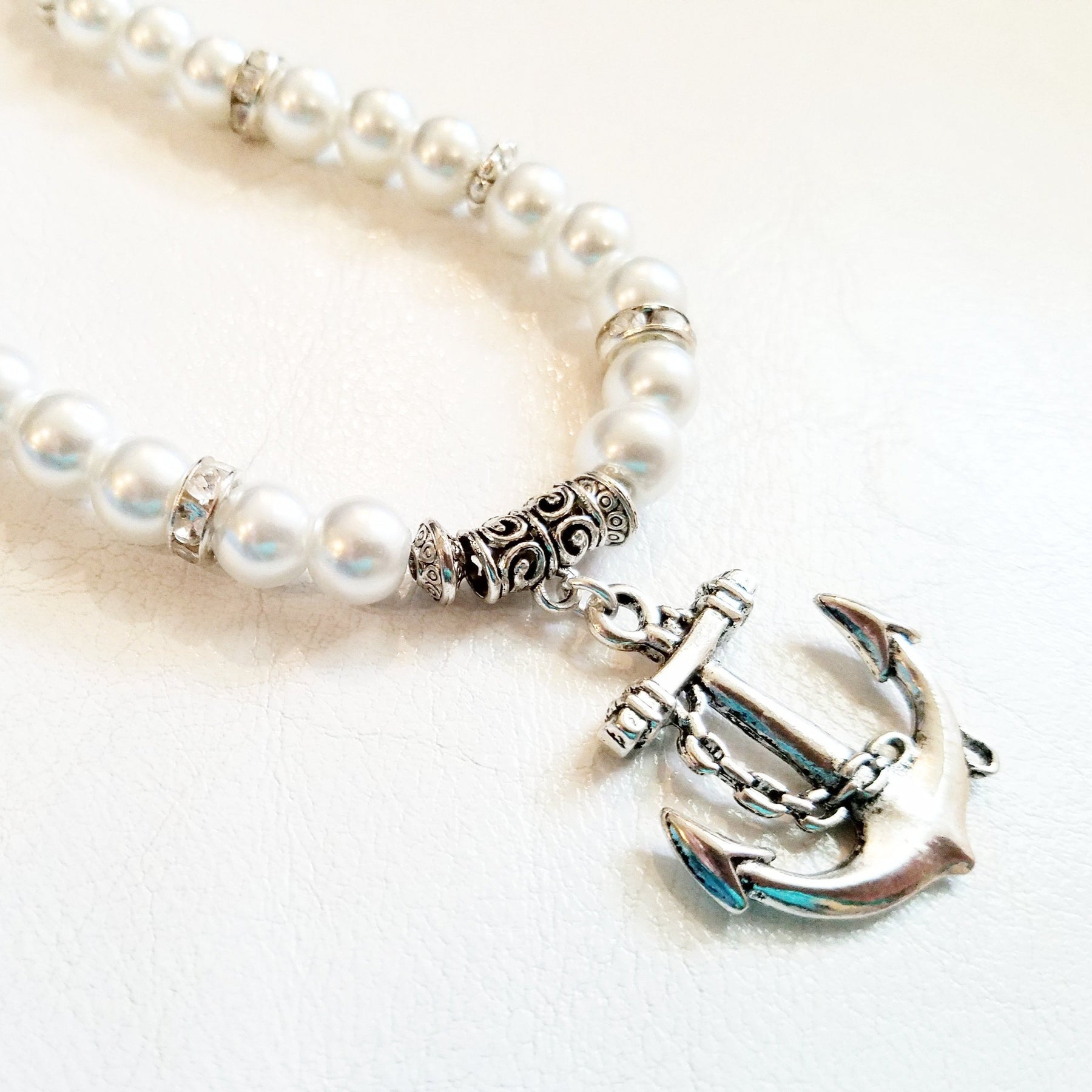 Anchors Away Pearl Necklace