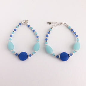 The Blues Sea Glass Bracelet