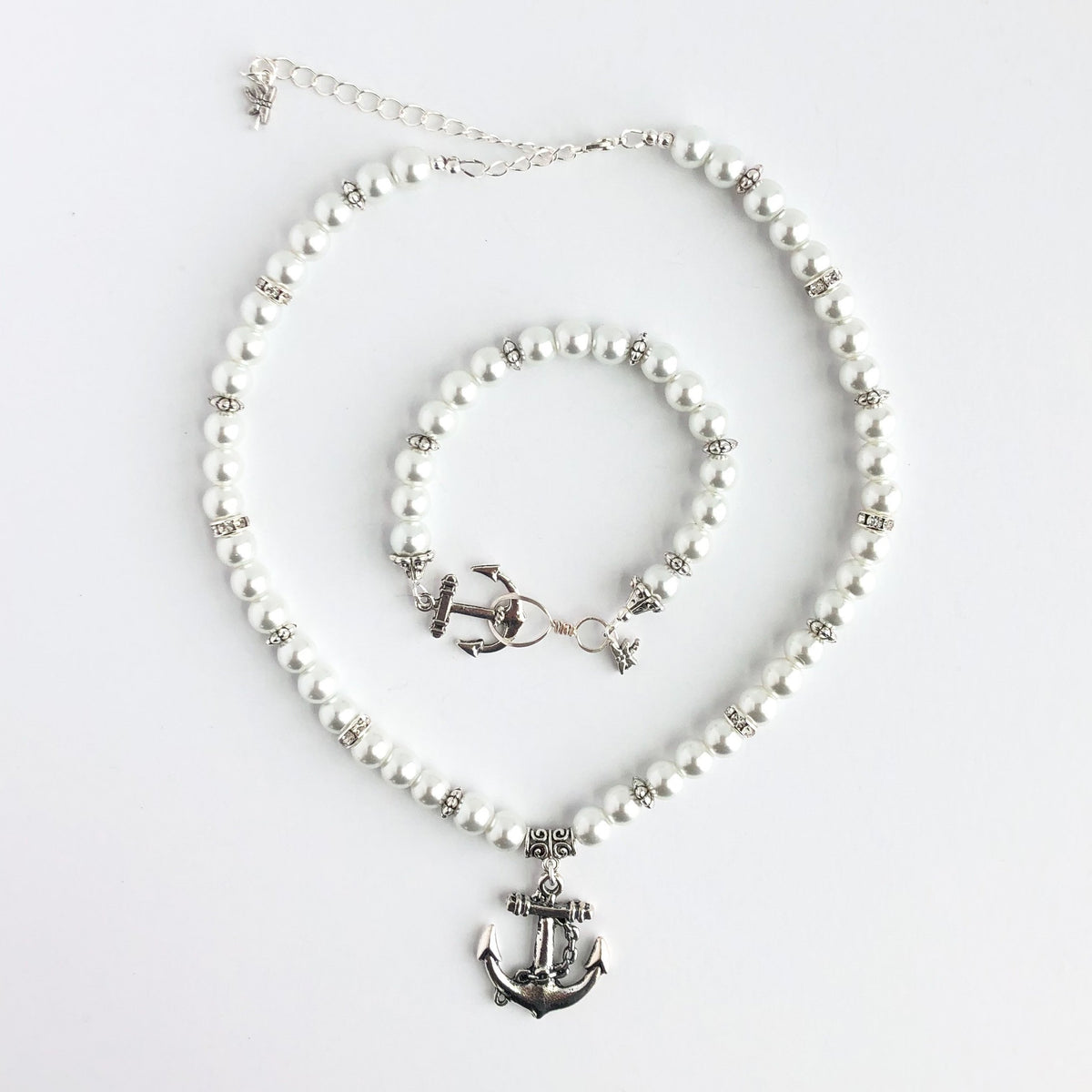 Anchors Away Pearl Necklace