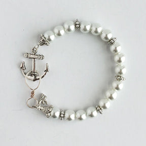 Anchors Away Pearl Bracelet