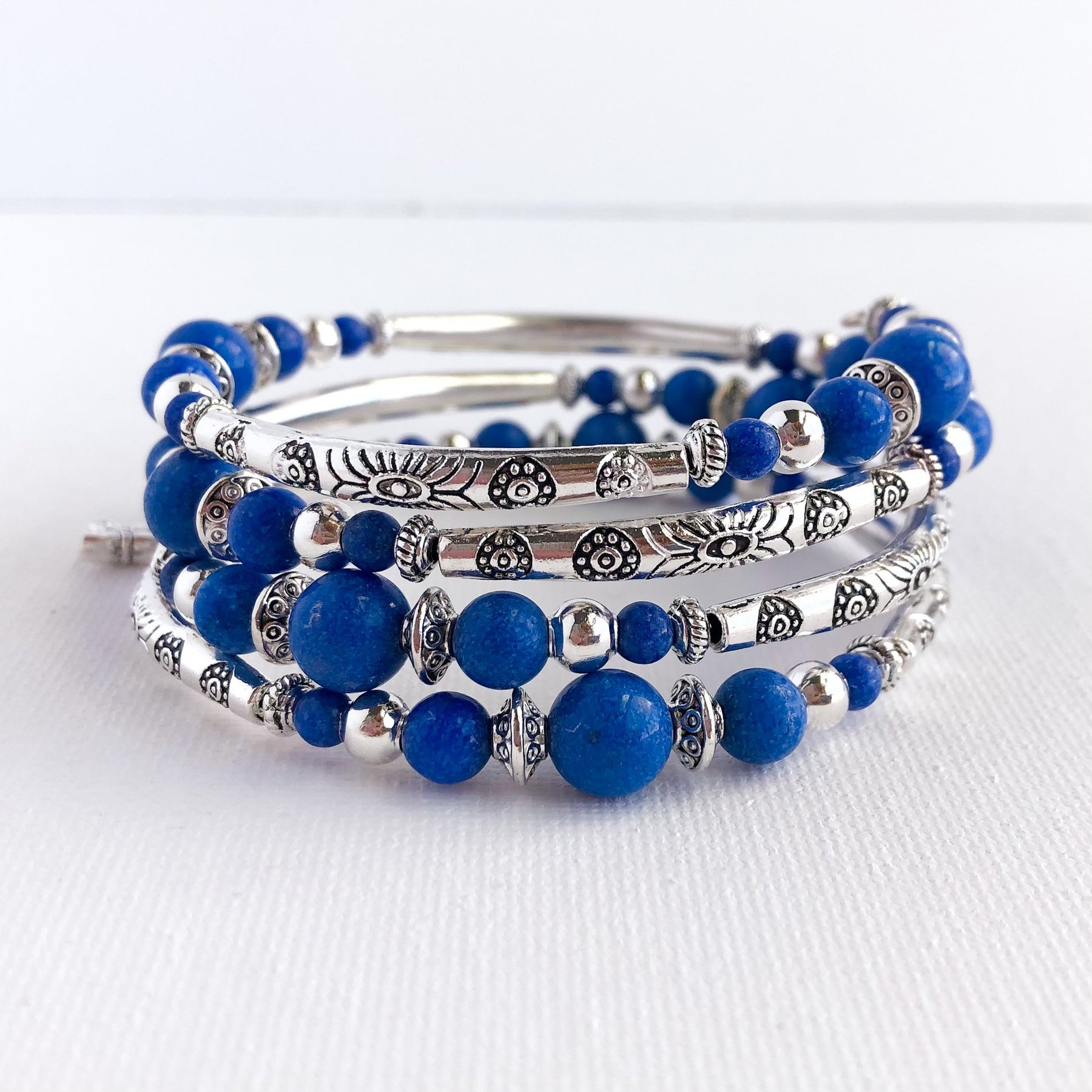 Deep Blue Sea Wrap Bracelet