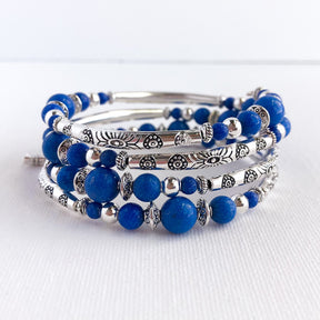 Deep Blue Sea Wrap Bracelet