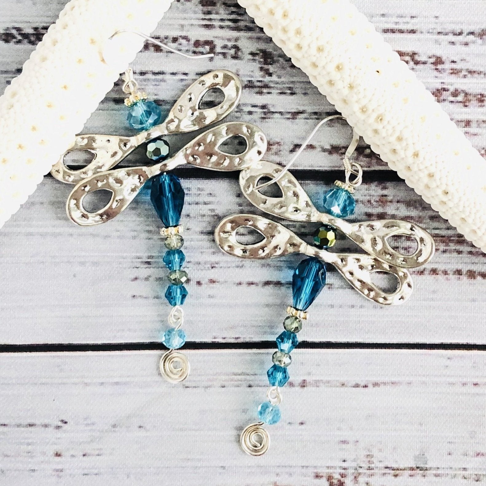 Dazzling Dragonfly Dangle Earrings