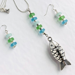Island Breeze  Sea Glass Earrings