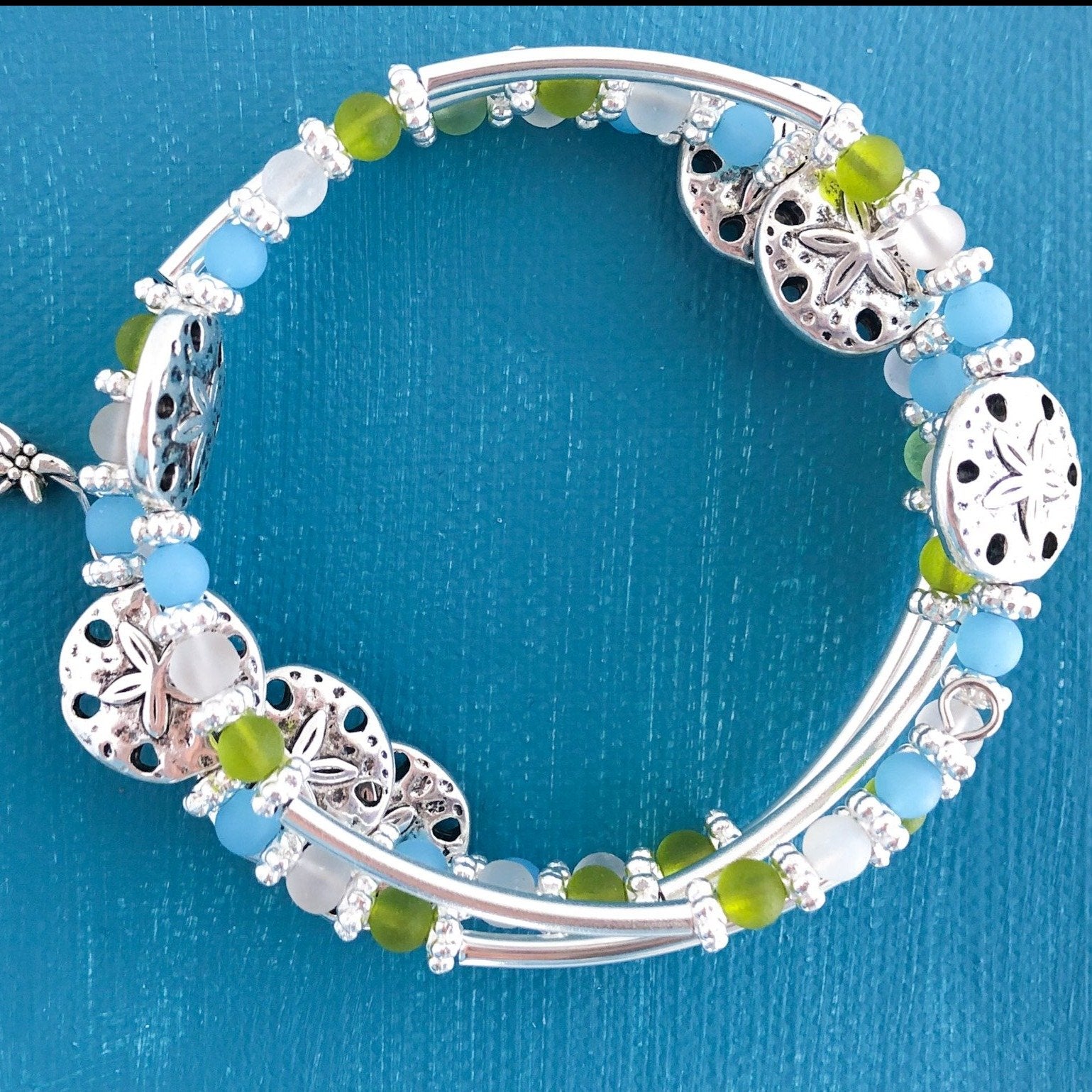 Sand Dollar Delight Coil Wrap Bracelet