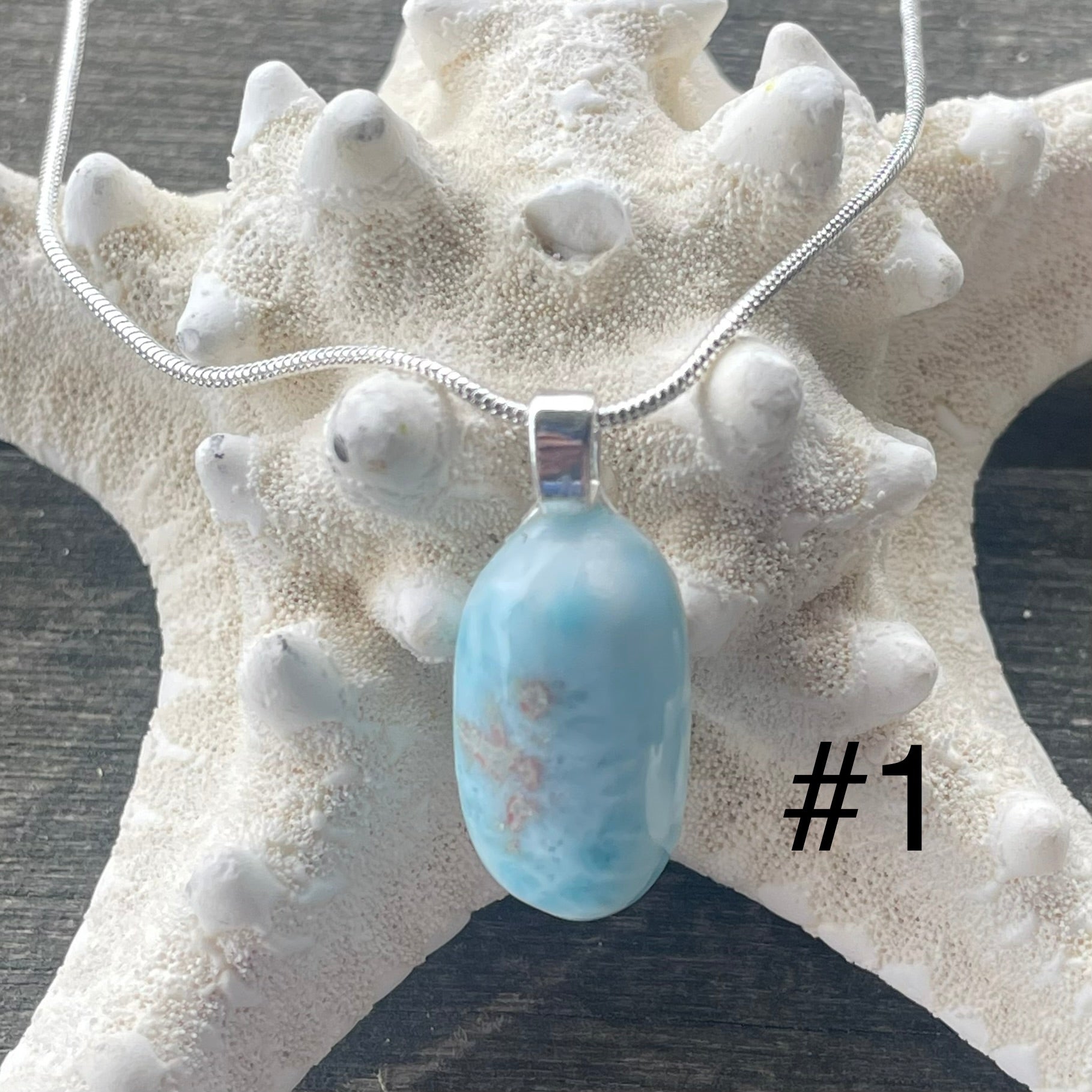 Larimar Pendant Necklaces