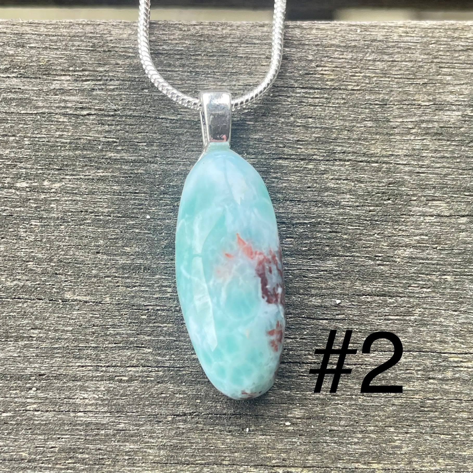 Larimar Pendant Necklaces