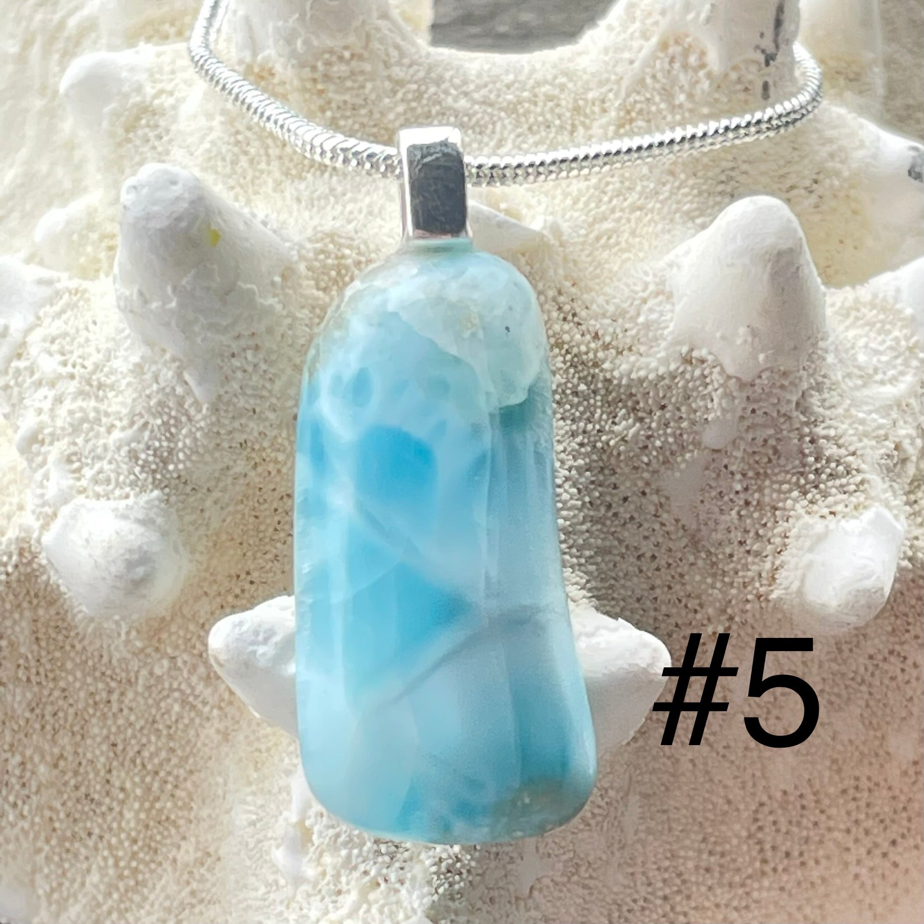 Larimar Pendant Necklaces